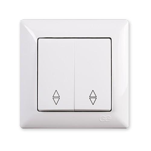 Вимикач 2-й прохідний VISAGE БІЛИЙ (арт. VS 28 11 109), фото 1