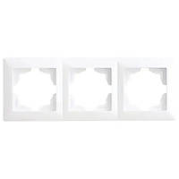 Рамка 3-місцева горизонтальна VISAGE БІЛИЙ (арт. VS 28 11 143)