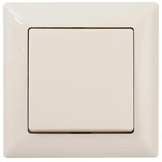 Вімікач 1 кл. VISAGE КРЕМ (арт. VS 28 12 101), фото 1