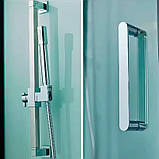 Гідромасажний паровий бокс 100х100х223 см GOLSTON G-U695 S напівкруглий низький піддон прозоре скло 6 мм, фото 9