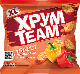 Сухарики багет ХрумTeam за смаком пікантної паприки 100 г