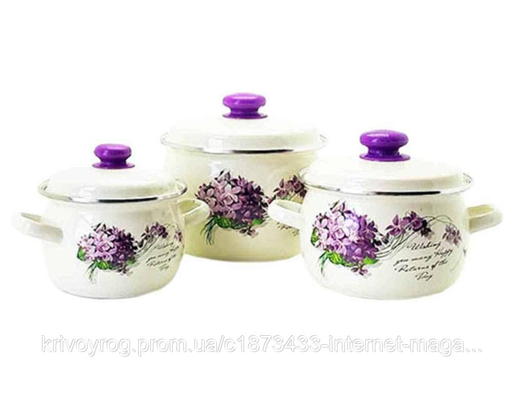 Набір 3 предм. I928 Віола (молочна) ТМ IDILIA, фото 1