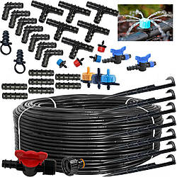 Набір для крапельного поливу "Крапелька" 95шт.з емітерною трубкою 200м.(крок 20 см)