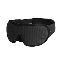 Маска на очі для сну та відпочинку з повітропроникним ефектом 3D Sleep Eye Чорна