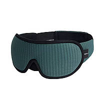 Маска на очі для сну та відпочинку з повітропроникним ефектом 3D Sleep Eye Зелена