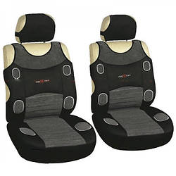 Чохли майки сидінь Milex Prestige передні сірі