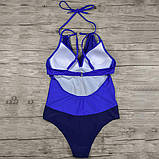 Суцільний жіночий купальник S-3XL з пушап – стильний купальник для плавання та відпочинку на пляжі, фото 8