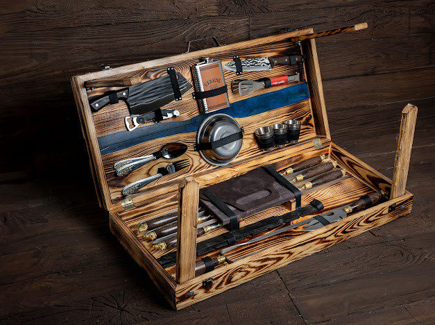 Набір шампурів Ахіллес в кейсі