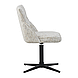 Обідній поворотний стілець крісло без підлокітників R-170 з поворотом 360 градусів Срібний Твід VetroMebel, фото 2