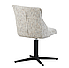 Обідній поворотний стілець крісло без підлокітників R-170 з поворотом 360 градусів Срібний Твід VetroMebel, фото 3