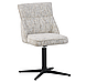 Обідній поворотний стілець крісло без підлокітників R-170 з поворотом 360 градусів Срібний Твід VetroMebel, фото 6