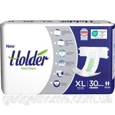 ТОП! Підгузки для дорослих Holder Adult Diapers XL Extra Large 30 шт (8697405346660) - (gHome), фото 1