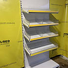 Кондитерський торговий стелаж пристінний 1950х1000 мм,  WIKO б/у, білий, фото 7