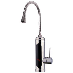 Водонагрівач Zerix ELW34-EF 3 kW проточн., нерж, З ІНД. ТЕМП, РЕФЛ. вилив, на мийку