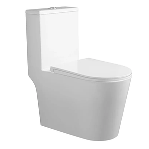 Унітаз моноблок Mixxus BEVEL-0406-T1 690х360х790mm, система змиву TORNADO 1.0