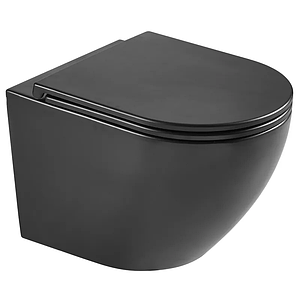 Унітаз підвісний Mixxus Premium ELLIPSE-0303-T3 BLACK 520х365х360mm, система змиву TORNADO 3.0