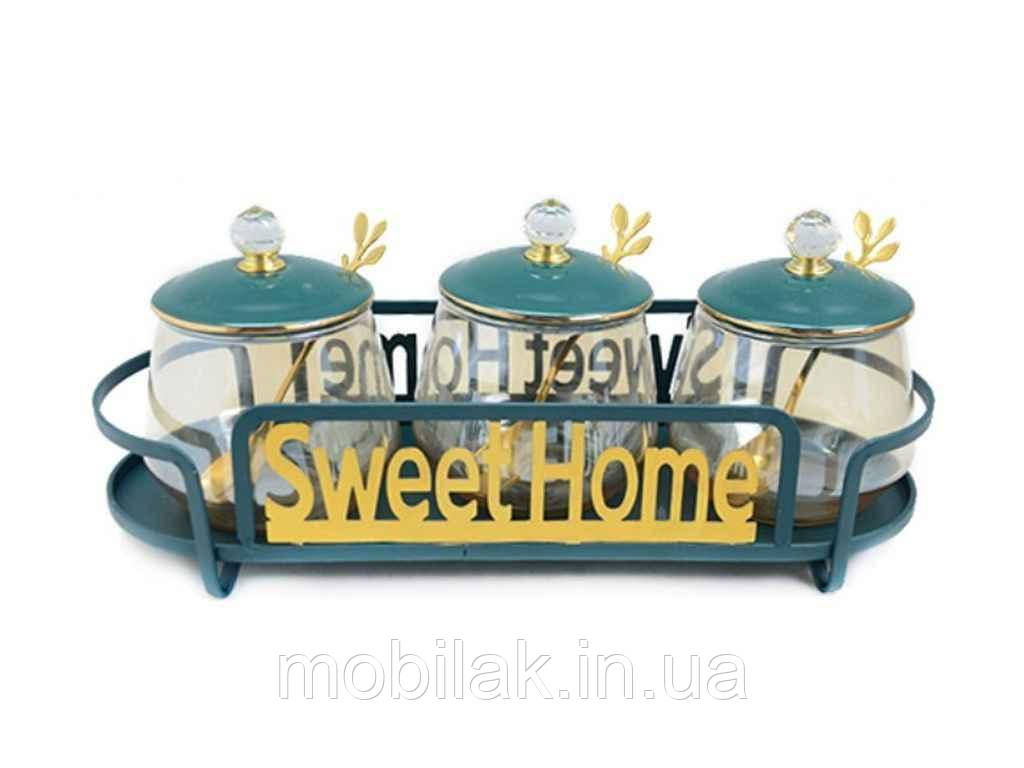 Банка на підставці 300мл Sweet Home 4пр/наб YG00934-5 ТМ STENSON