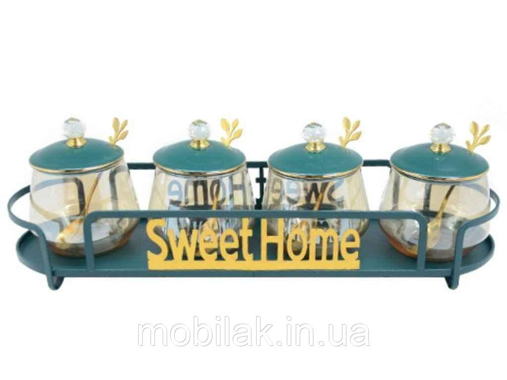 Банка на підставці 300мл Sweet Home 5пр/наб YG00934-4 ТМ STENSON