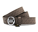 Ремінь жіночий Michael Kors канва 3 см Кава з молоком, фото 3