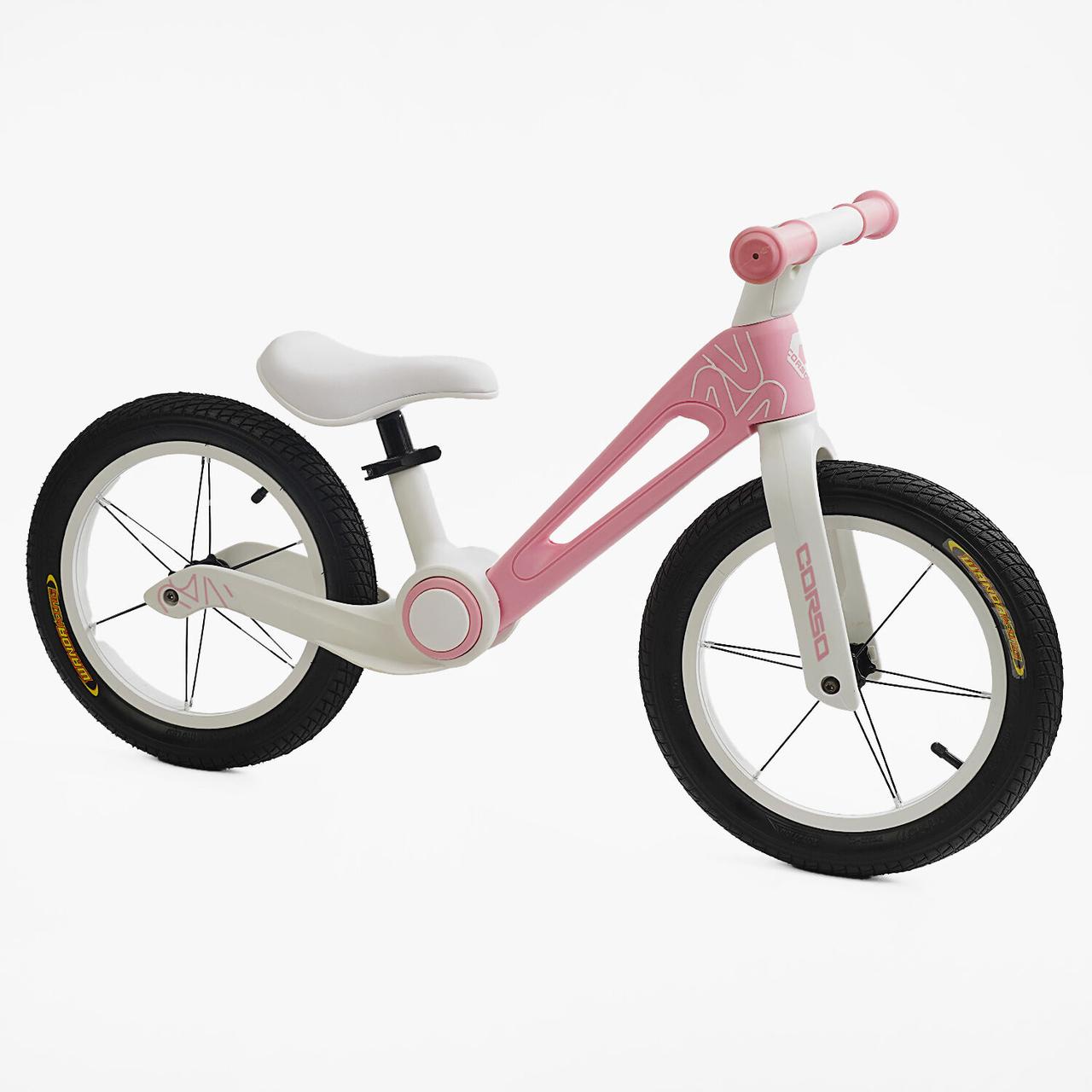 Біговел Corso рама складається, колеса 14 дюймів NL-96022, pink, фото 1