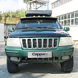 Дефлектор капота для Jeep Grand Cherokee WJ 1999-2004 р. Вітровик Мухобойка кріплення на Джип Гранд Черокі., фото 4