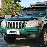 Дефлектор капота для Jeep Grand Cherokee WJ 1999-2004 р. Вітровик Мухобойка кріплення на Джип Гранд Черокі., фото 5