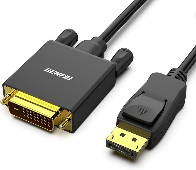 Адаптер BENFEI DisplayPort - DVI, кабель 3M для Lenovo, Dell, HP, ASUS та інших брендів