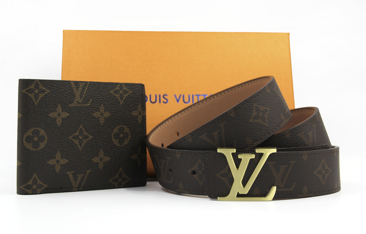 Ремінь і Гаманець LOUIS VUITTON Чоловічий Подарунковий Набір