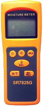 Портативний вологомір для зернових (рис, пшениця) SR7825G з виносним щупом у кейсі., фото 1