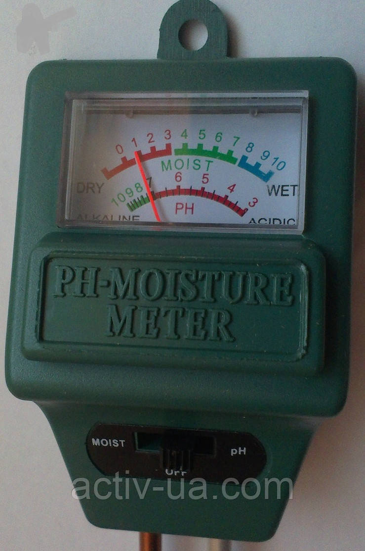 Вимірювач кислотності (від 3 до 10 рН) і вологості ґрунту МР-330