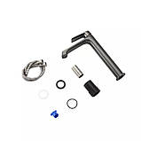 Змішувач для умивальника Frap F1071-29 (високий, сірий), фото 2