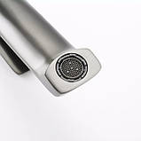 Змішувач для умивальника Frap F1071-29 (високий, сірий), фото 3