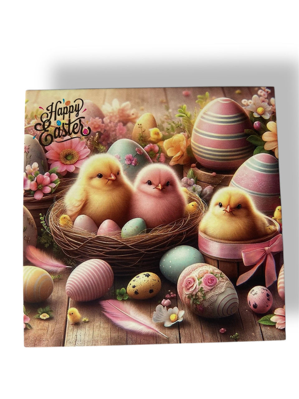 Бірка "Happy Easter" №3, 90*90, 1 шт.