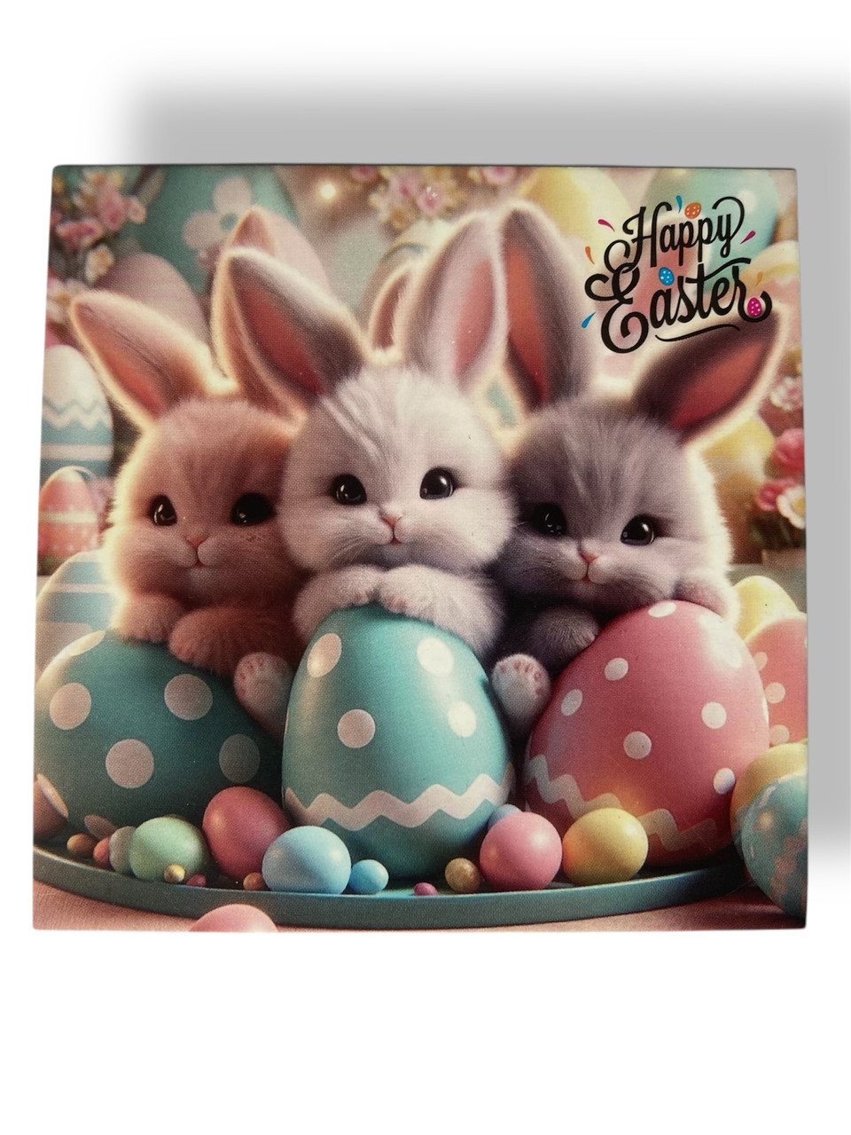 Бірка "Happy Easter" №1, 90*90, 1 шт.