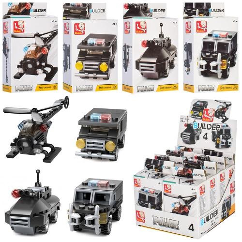 Конструктор в дисплей боксі SLUBAN M38-B0595 Транспорт військовий від 36 дет 8шт в коробці