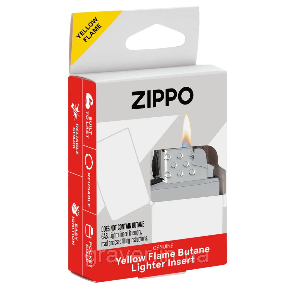 Оригинальная газовая вставка - Інсерт Zippo (Зиппо) Butane Lighter Insert- Yellow Flame (65801)