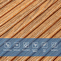 Самоклеюча декоративна 3D панель 700x700x5мм Бамбук Дерево (072) SW-00000097, фото 4