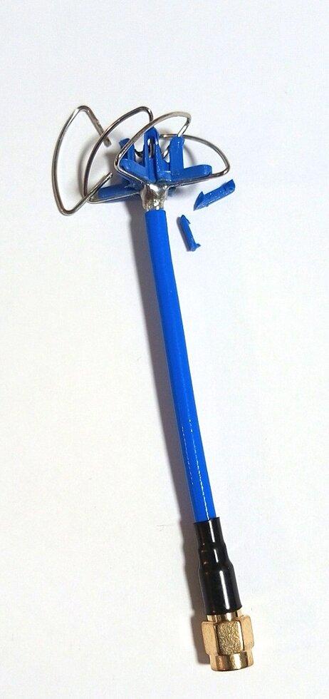 Уцінка. Антена FPV 5,8GHz 3dBi кругова чотирипелюсткова, SMA-male