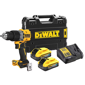 Дриль-шурупокрут акумуляторний безщітковий ударний DeWALT DCD805H2T : з АКБ 2шт-18V 5 Ah, 90 Нм