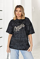Оверсайз футболка тай-дай "Milfa" (Туреччина) | Норма і батал