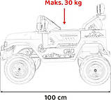 Дитяча акумуляторна машинка Toyota FJ Cruiser Чорна, фото 10