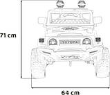 Дитяча акумуляторна машинка Toyota FJ Cruiser Чорна, фото 11