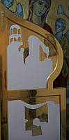 Золочення сусальним золотом тла ікон Царських врат іконостасу., фото 3