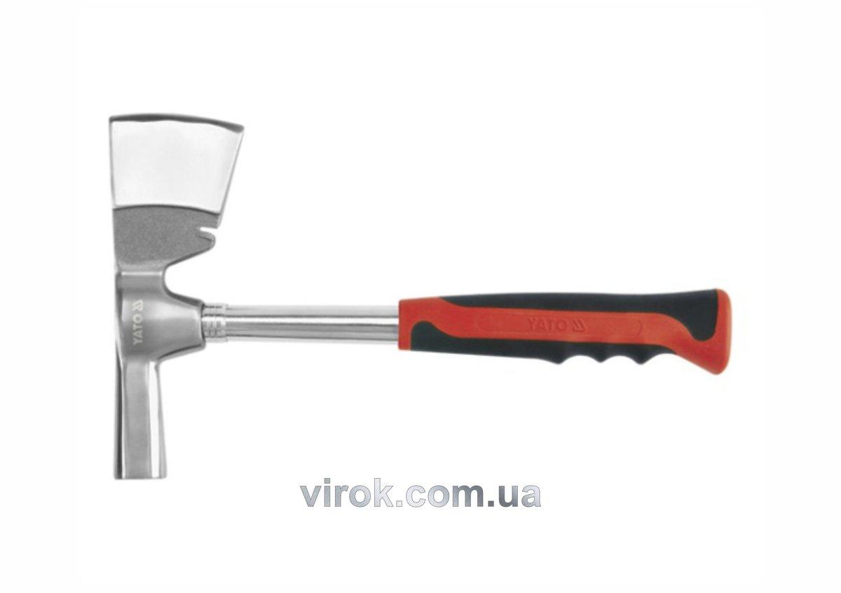 Сокирка штукатура YATO : m= 600 г, L = 315 мм, металева ручка [6/24]