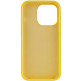 Чохол Silicone Case Full Protective (AA) NO LOGO для Apple iPhone 15 Pro (6.1") Жовтий / Yellow, фото 3
