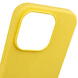 Чохол Silicone Case Full Protective (AA) NO LOGO для Apple iPhone 15 Pro (6.1") Жовтий / Yellow, фото 4