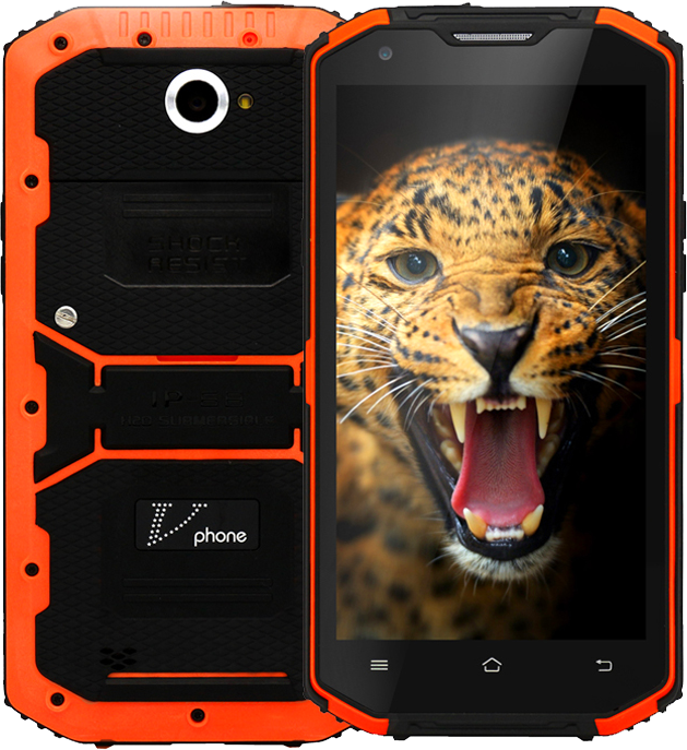 Vphone X3 (NO.1 X2i), IP-68, 13 Mpx, 16 GB, ОЗП 2 GB, 4500 мА·год, Android 5.1, GPS, 3G, дисплей 5.5", фото 1