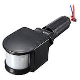 Датчик руху LED прожектора, PIR, вуличний 220V, фото 2