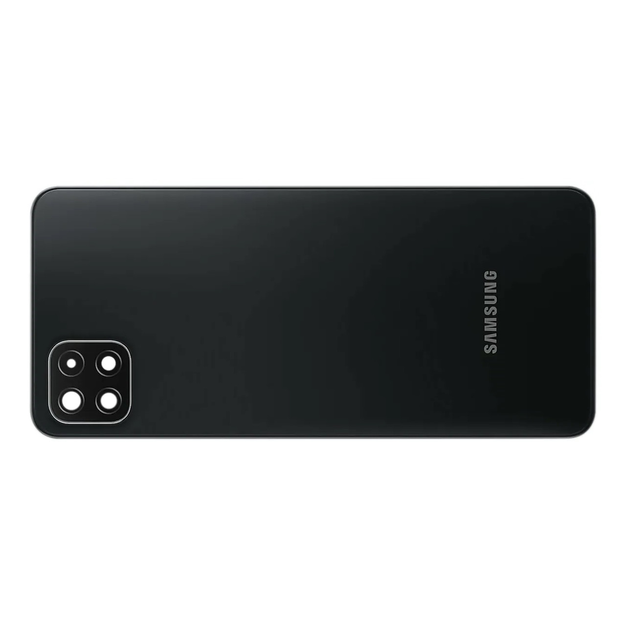 Задня кришка для телефону зі склом камери Samsung A226 Galaxy A22 5G (2021), Original PRC, чорна