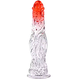 Екзотичний фалоімітатор 26 см, Рельєфний фалос на присосці, Ділдо для вагінальної стимуляції, Інтимні іграшки, фото 5